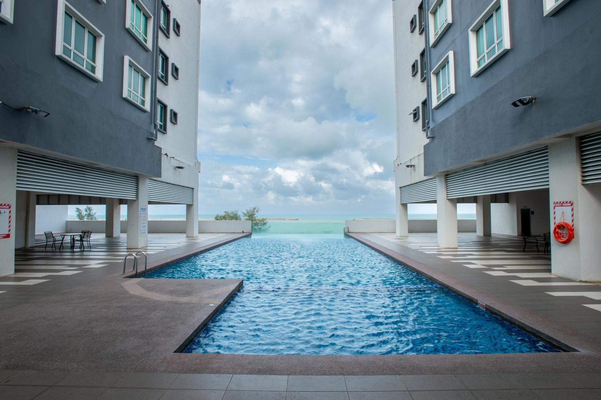 Infinity Sea View Pool Beach View 3Rooms 2Parkings Kuala Terengganu Luaran gambar